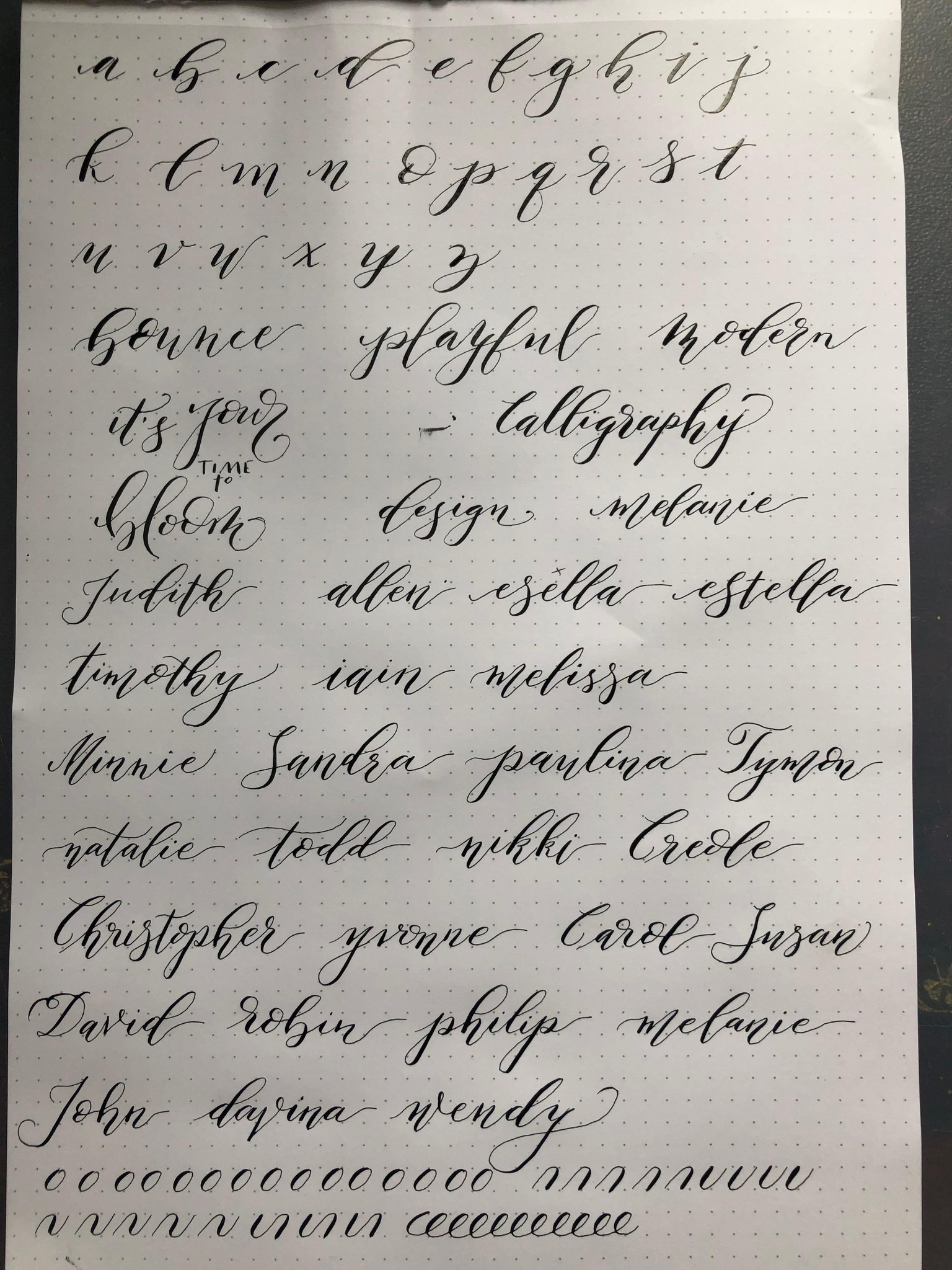Trying to practice calligraphy and breathe! - image 1 - student project