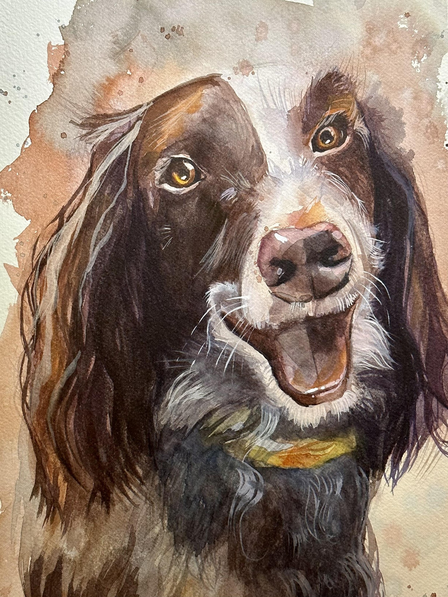 Watercolor Dog Portrait - image 1 - student project