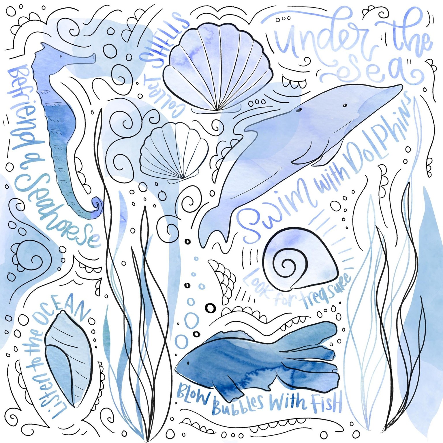 Sea Creatures - image 2 - student project
