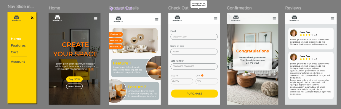 Website Mockup - image 1 - student project