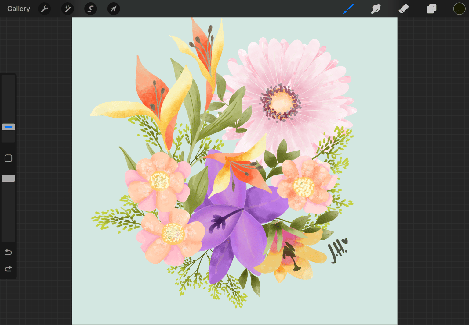 Floral watercolors - image 1 - student project