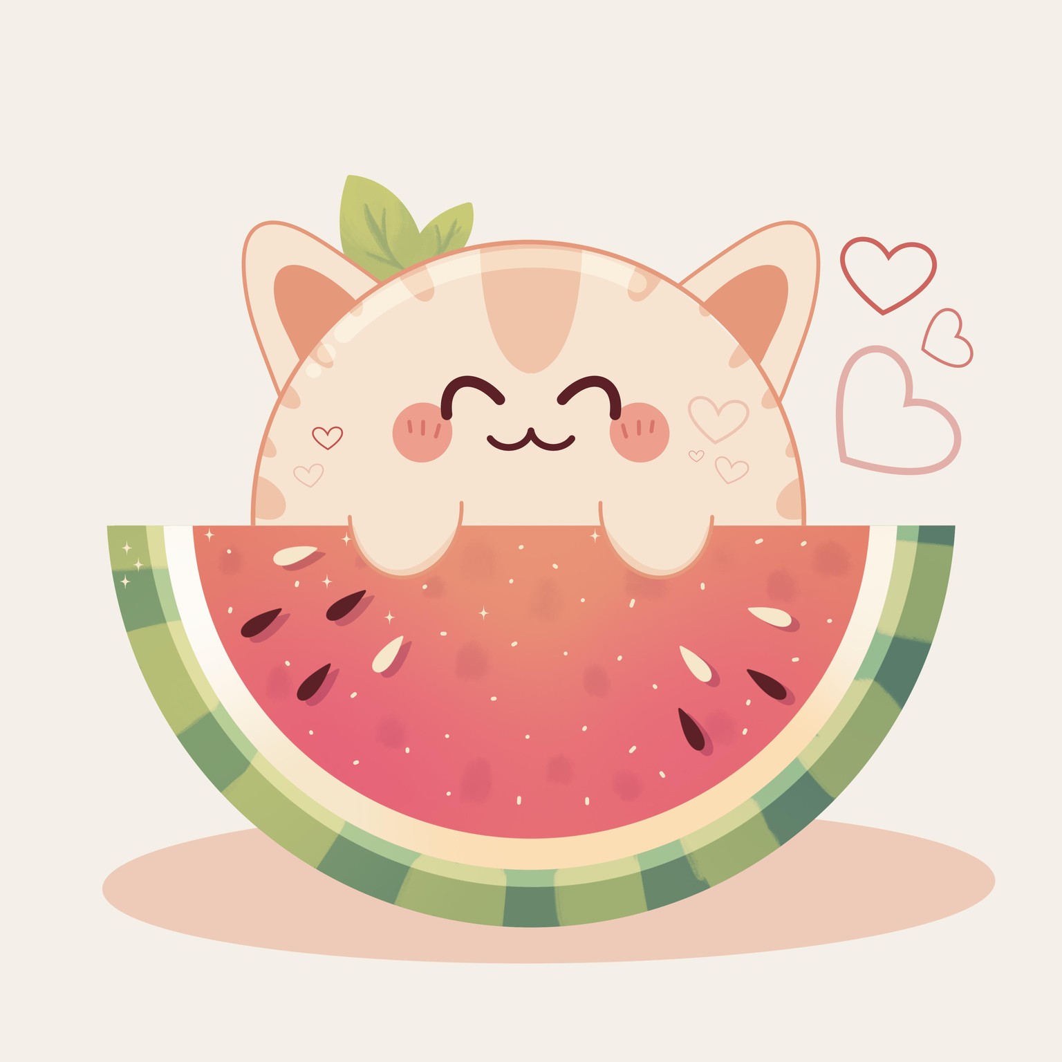 watermelon kitty - image 1 - student project