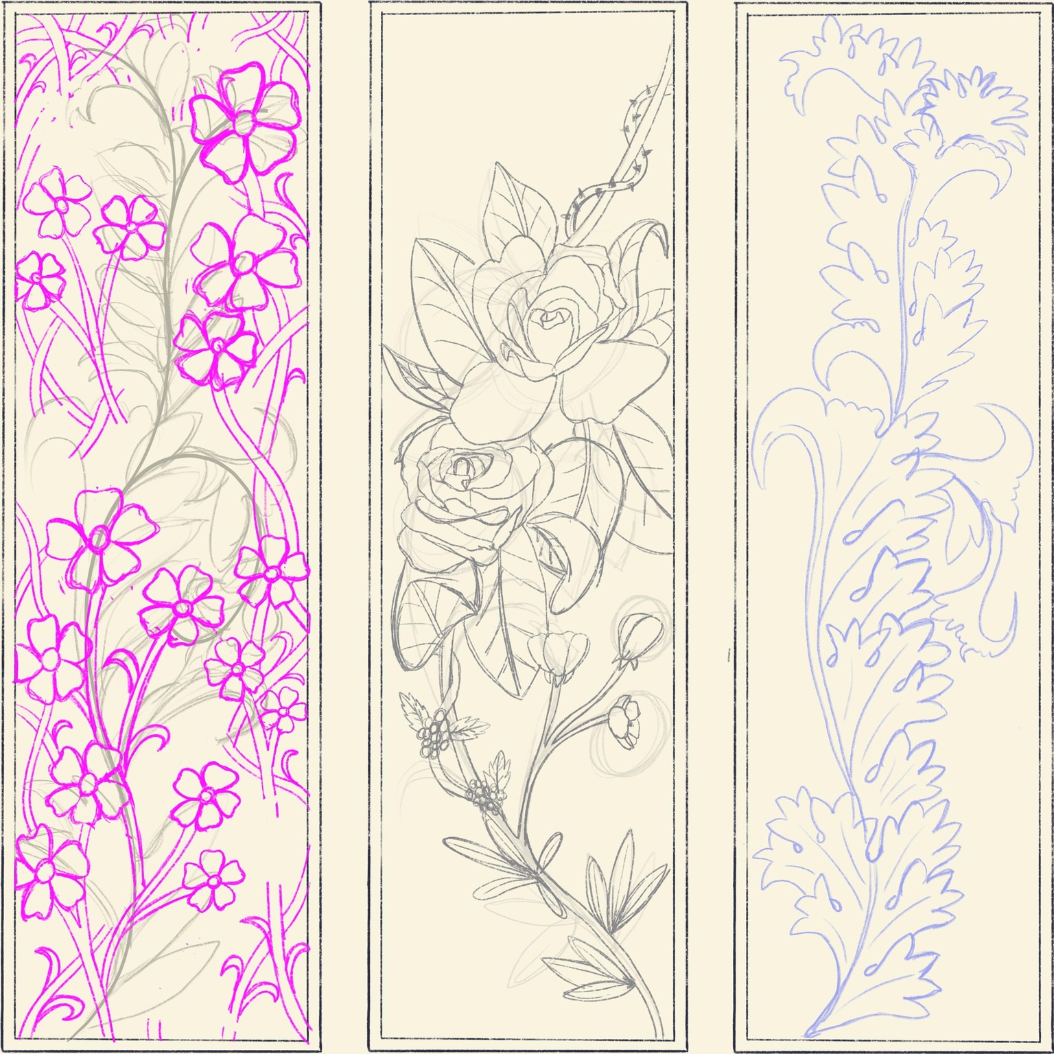 Floral Illustrations in Procreate - image 2 - student project