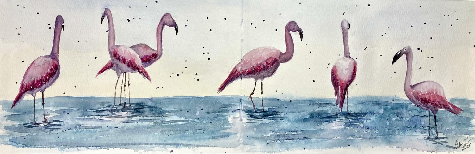 Watercolor Birds - image 2 - student project