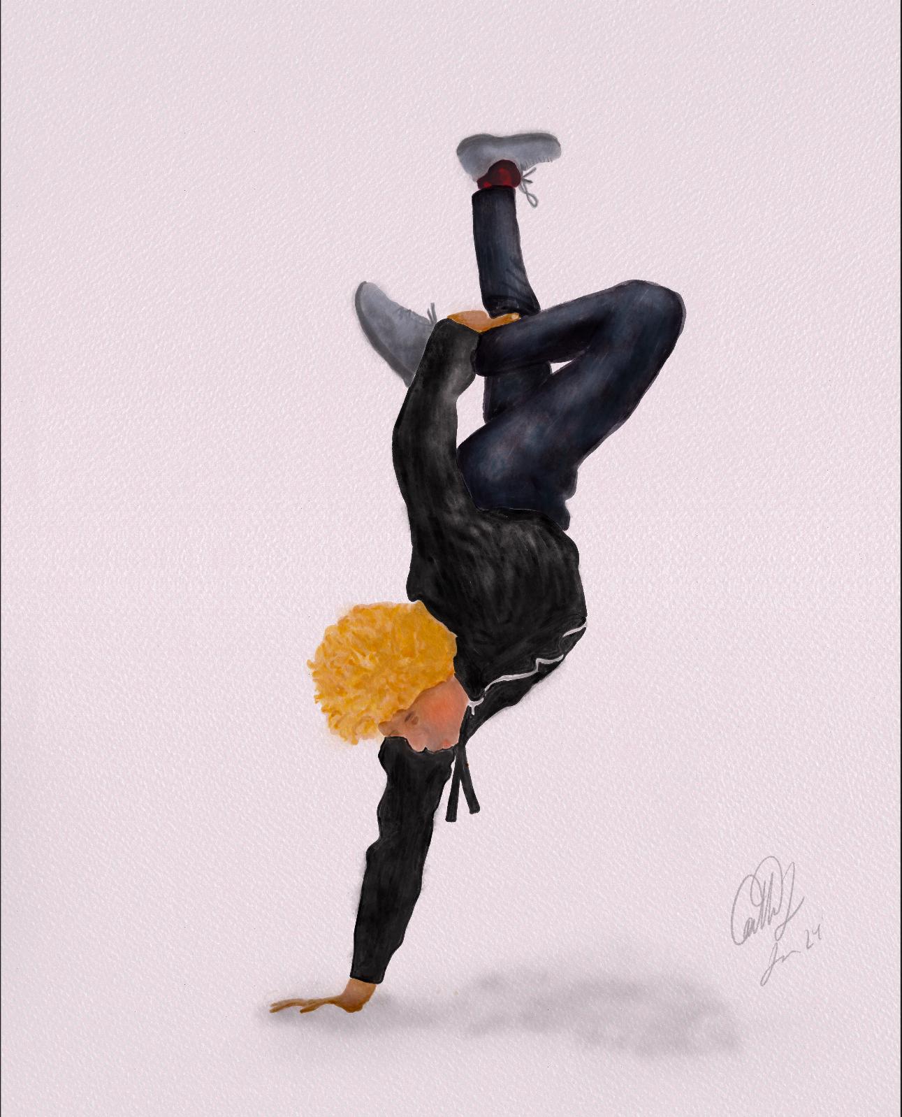 Digital watercolor figures - image 1 - student project
