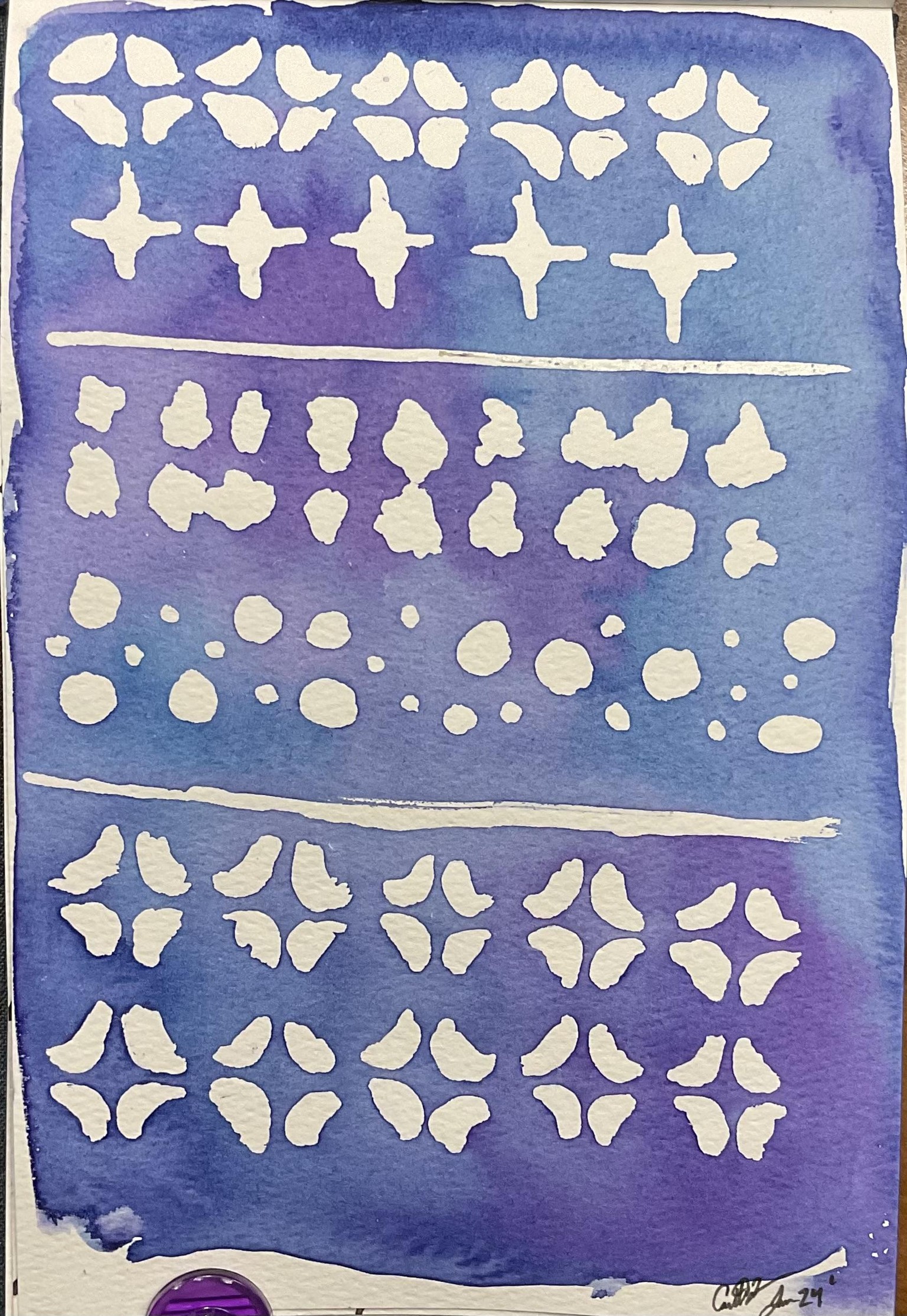 Masking fluid experiments - image 2 - student project