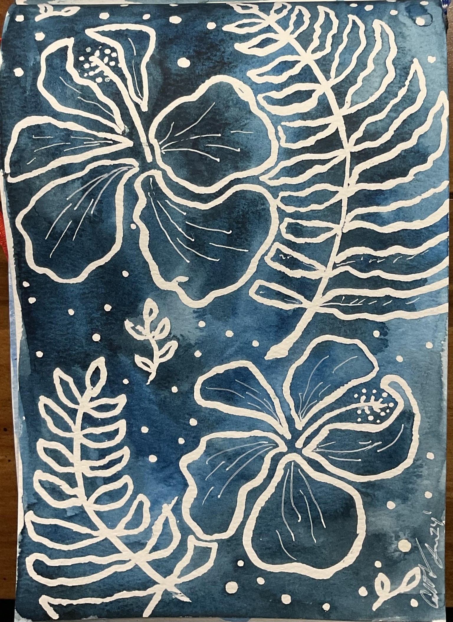 Masking fluid experiments - image 7 - student project