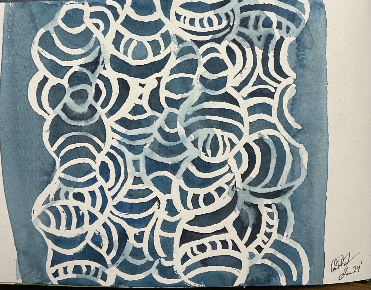 Masking fluid experiments - image 3 - student project