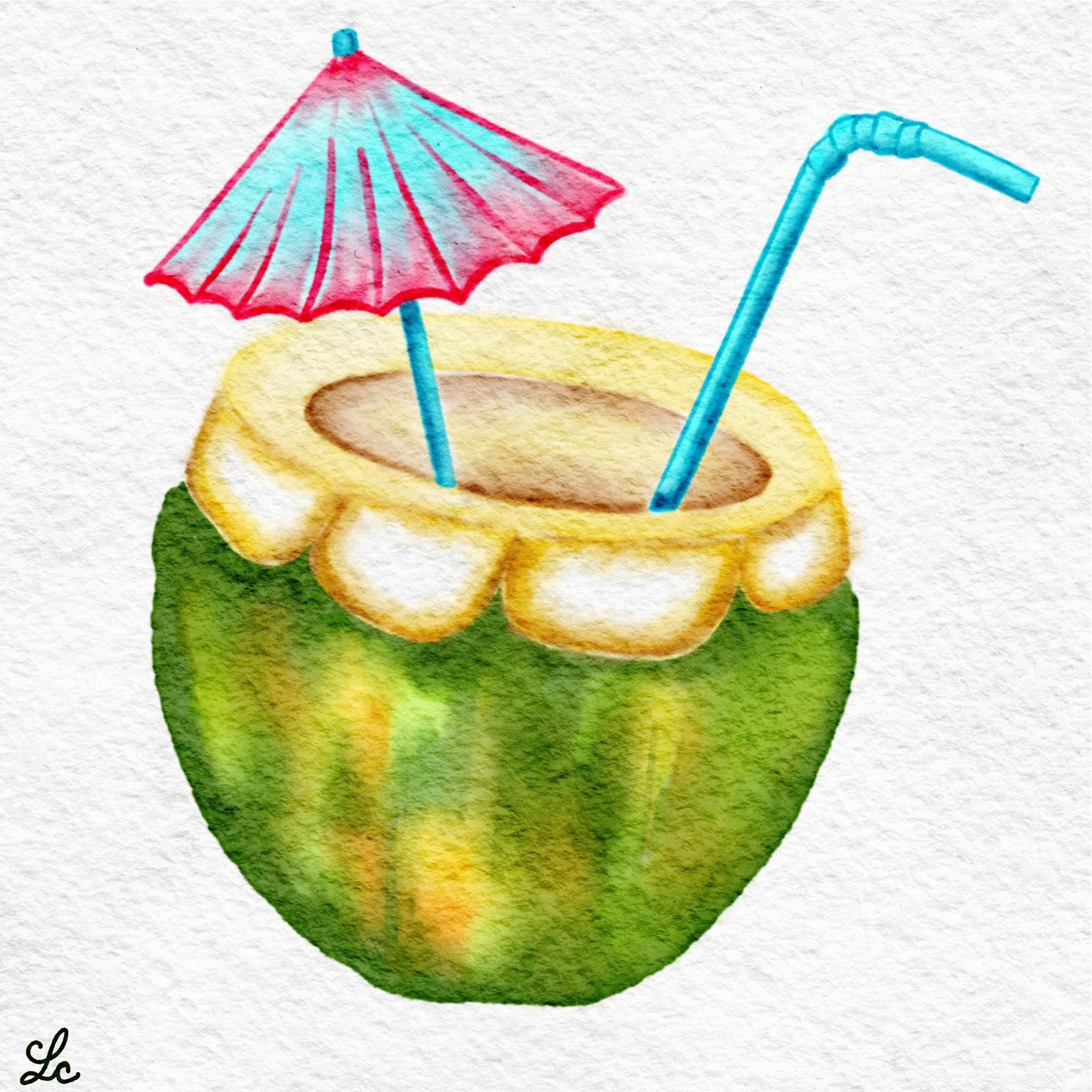 Tropical watercolor - image 1 - student project