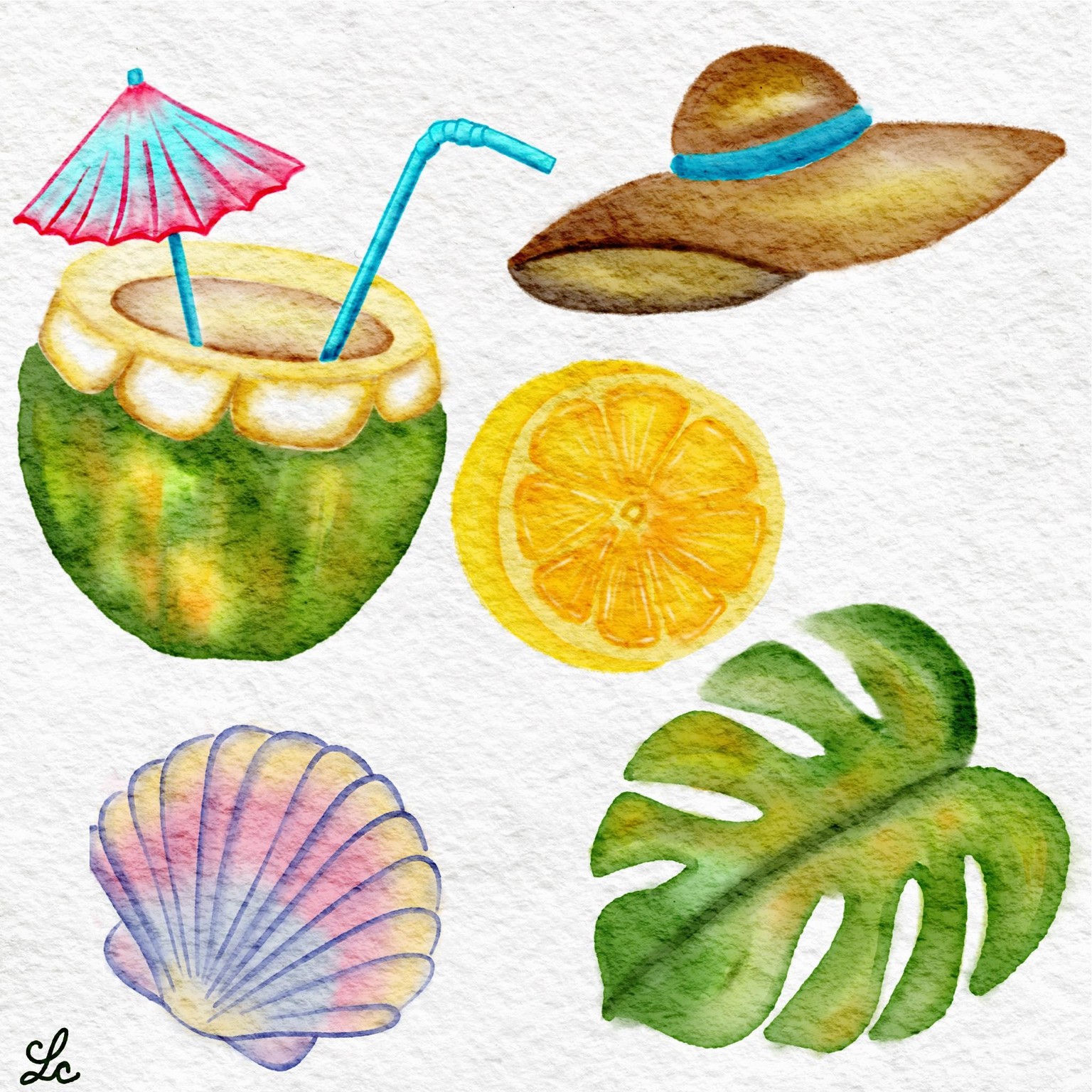 Tropical watercolor - image 4 - student project