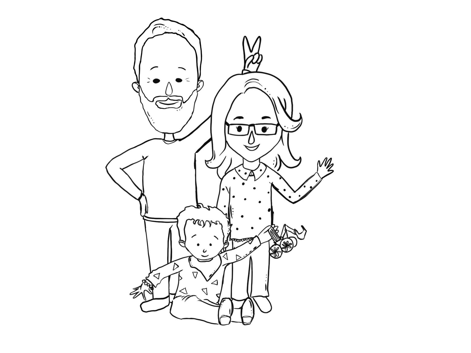 Friends family portrait - image 1 - student project