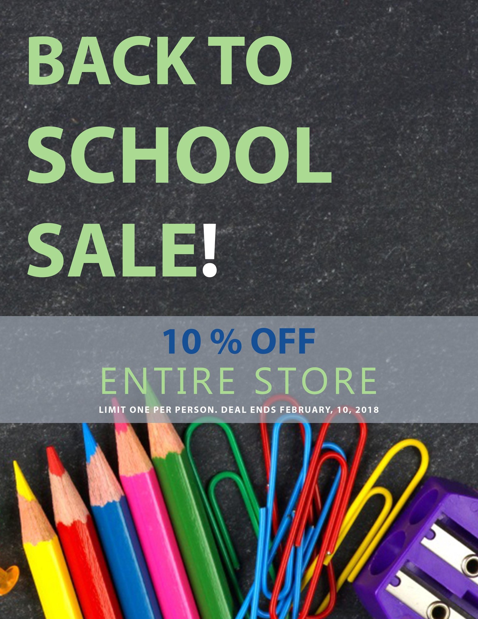 Back to school flyer - image 1 - student project