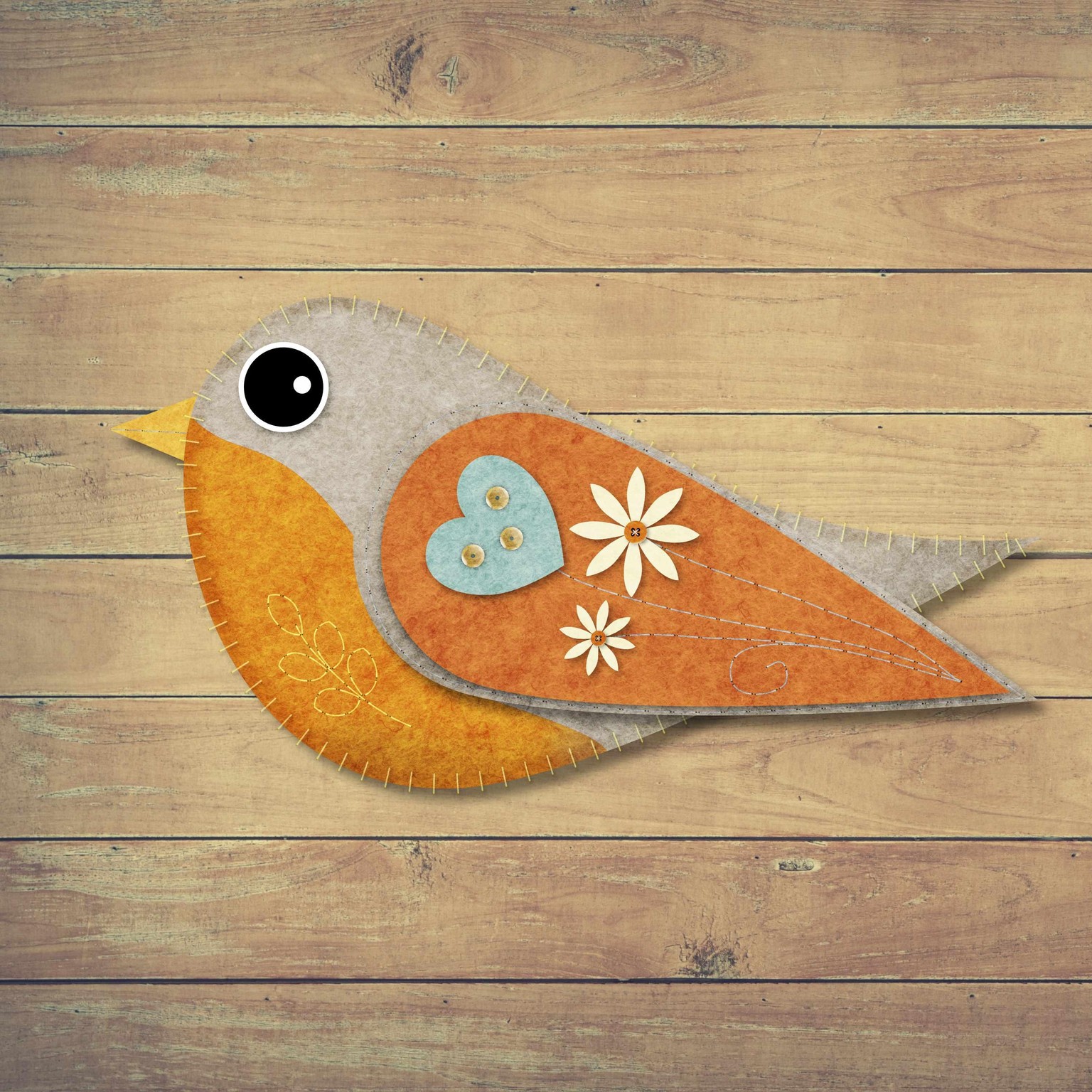 Learning texture with felt in affinity designer - image 2 - student project