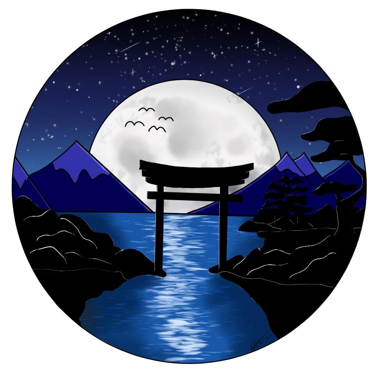 Minimalistic Landscape Illustration - image 2 - student project
