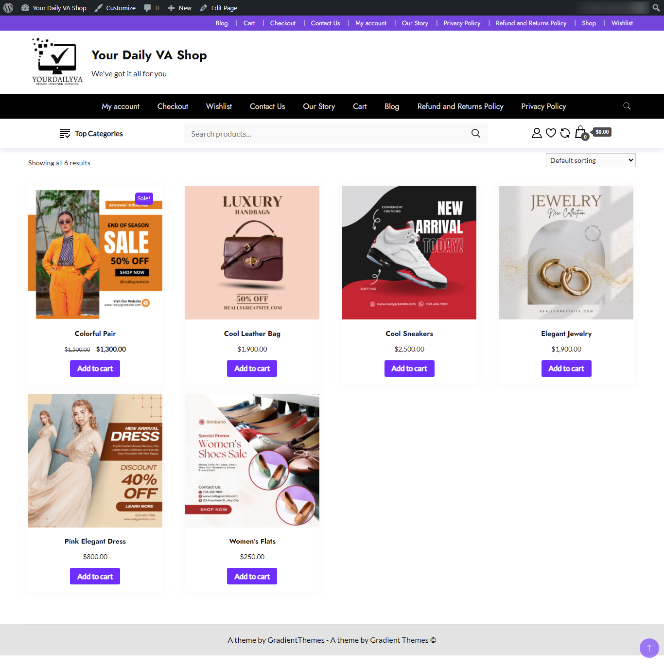 Practice Project: Your Daily VA Shop - image 1 - student project