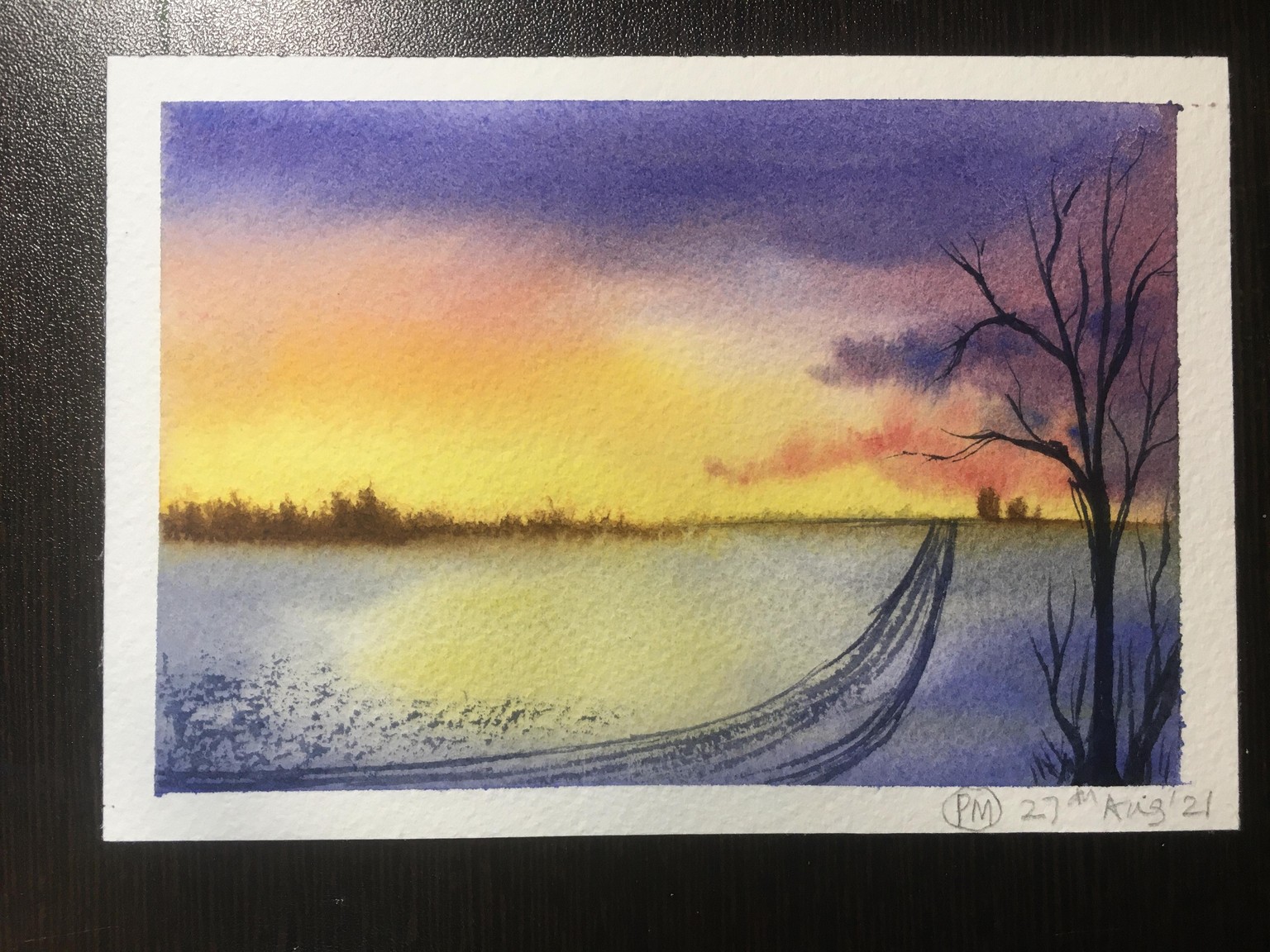 Quick and easy winter sunset - image 2 - student project