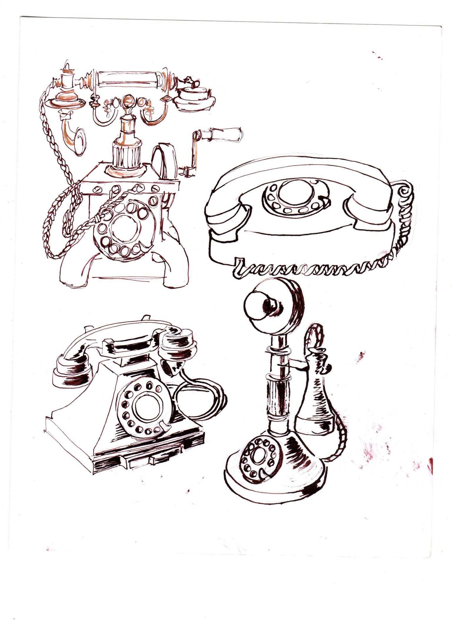 Vinatage Phone Repeat Pattern - image 2 - student project