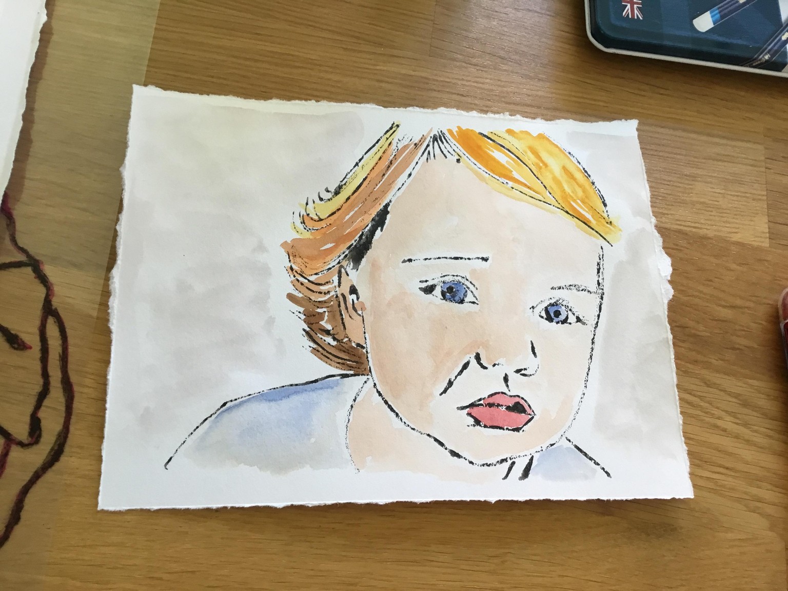 Monoprinting with watercolour - image 1 - student project