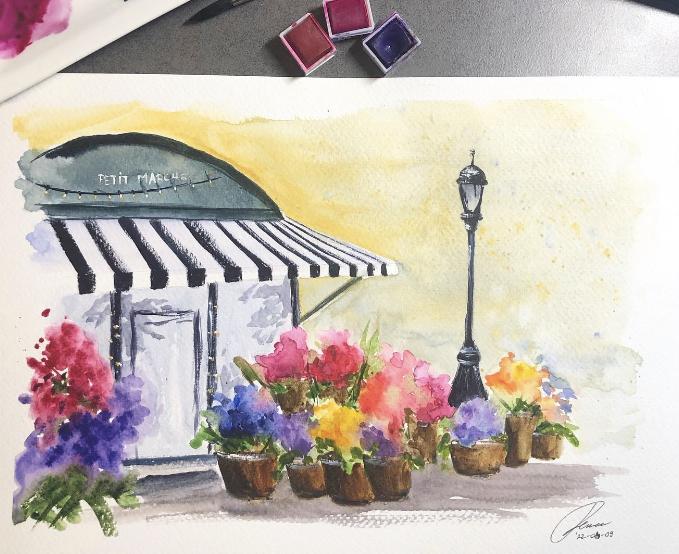 Renee’s watercolor travel - part 2. - image 7 - student project