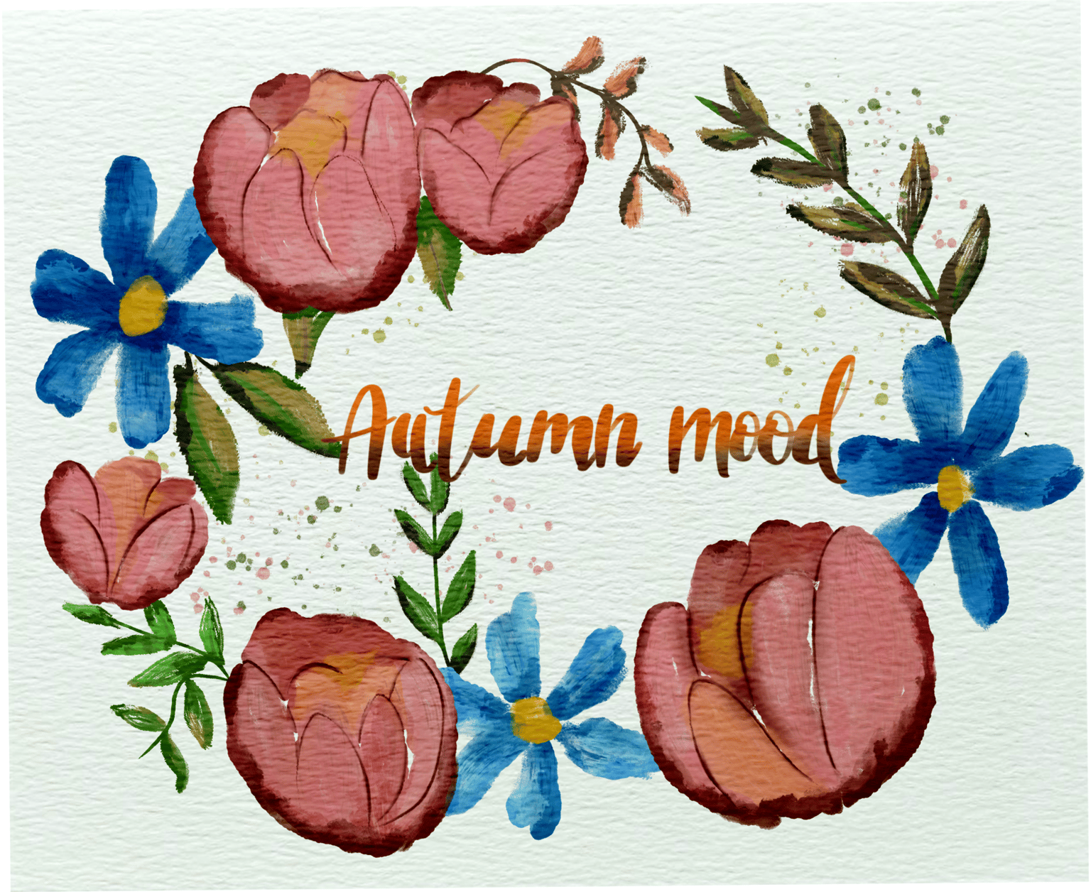 Autumn watercolour - image 1 - student project