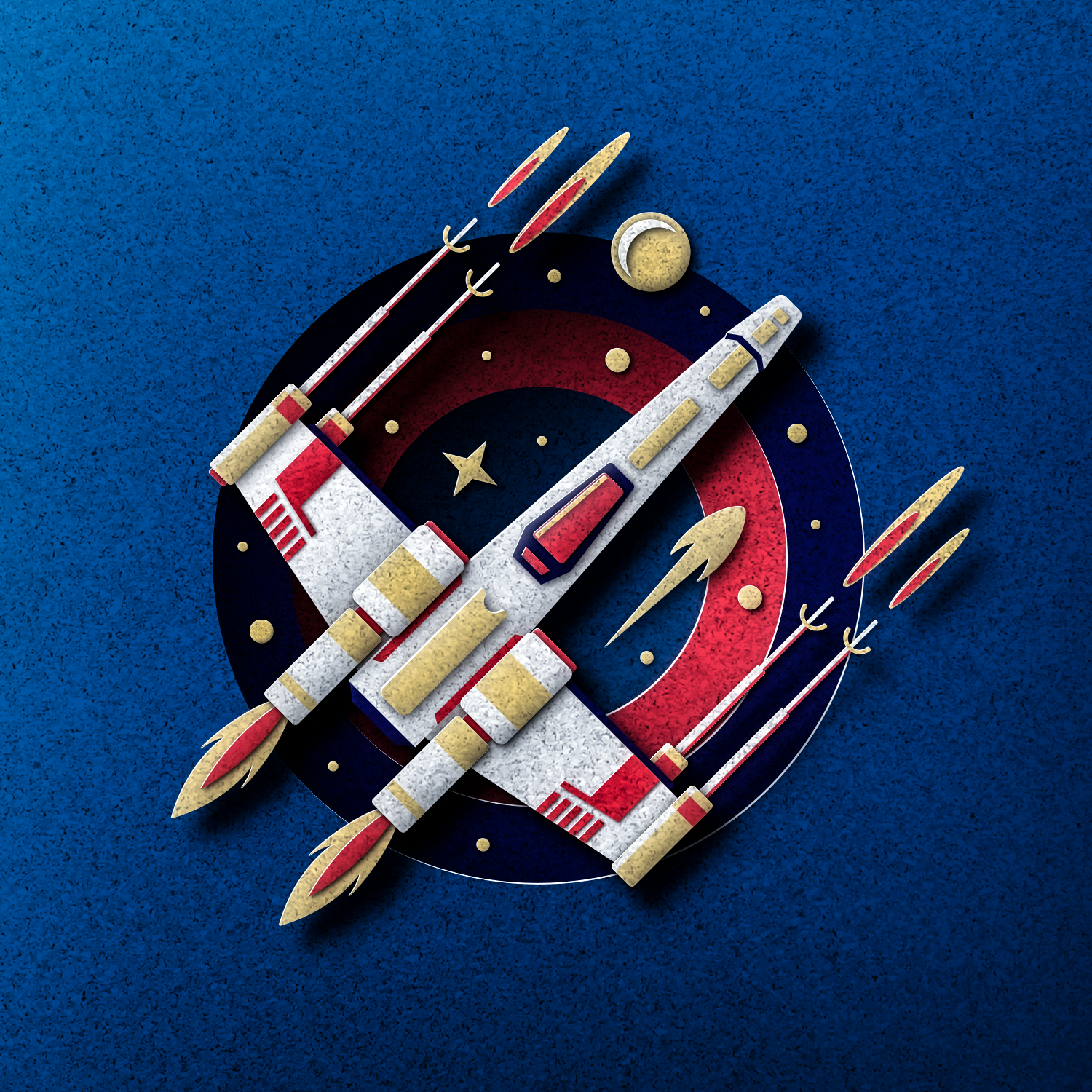 Paper Pop-Up Style X-Wing - image 3 - student project