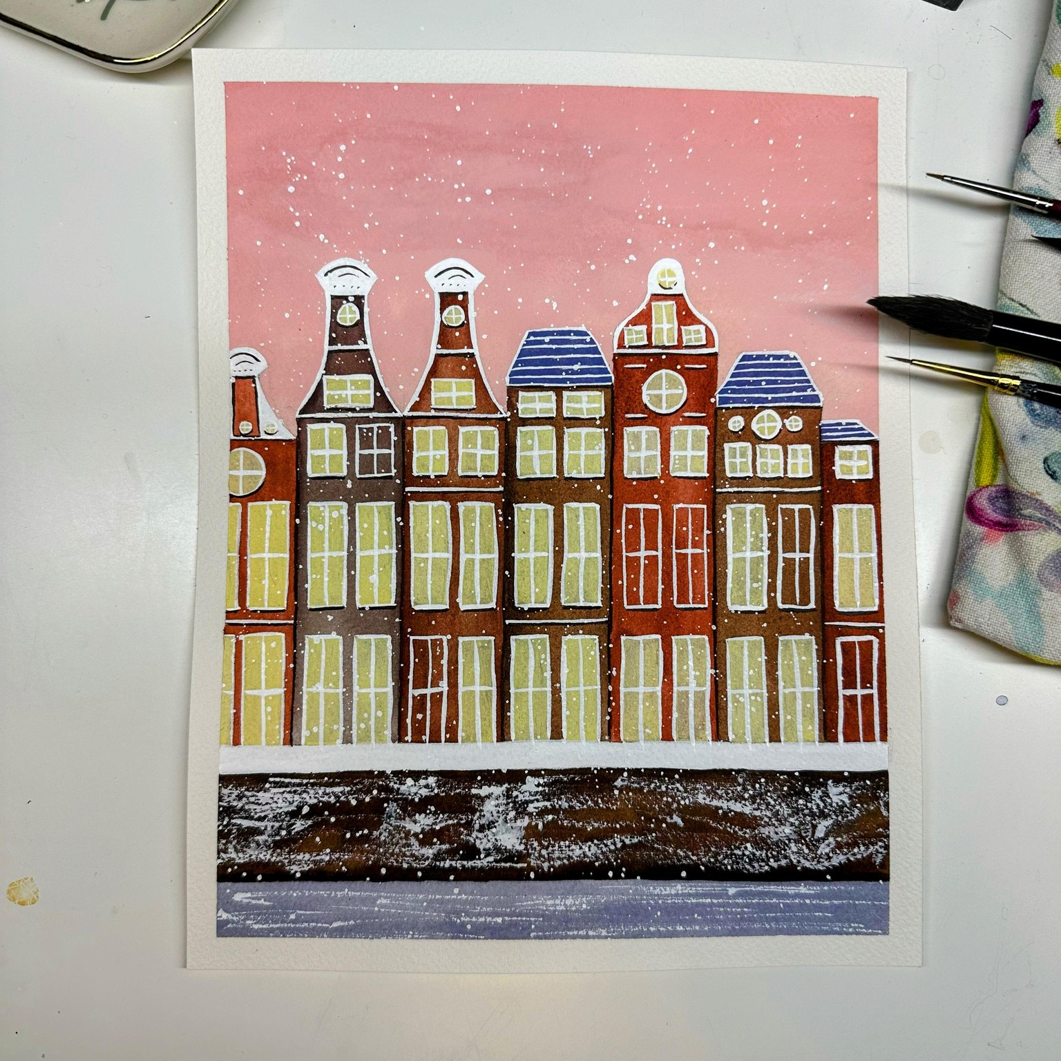 Snowy Amsterdam - image 1 - student project