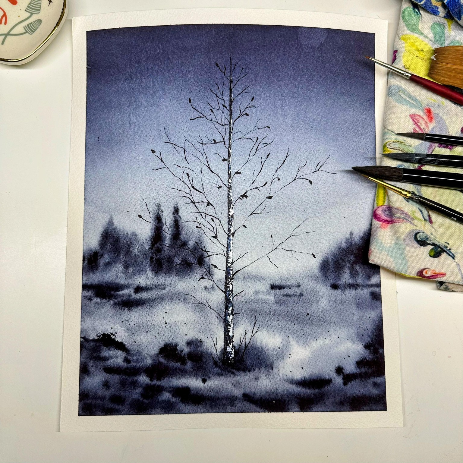 Monochromatic Winter Tree - image 1 - student project