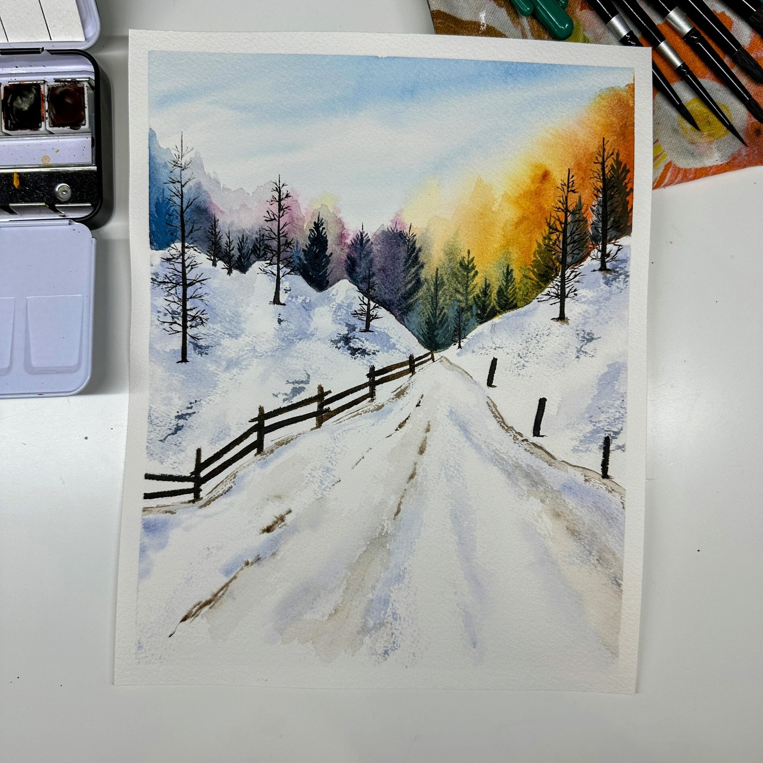Snowy Winter Landscapes - image 2 - student project