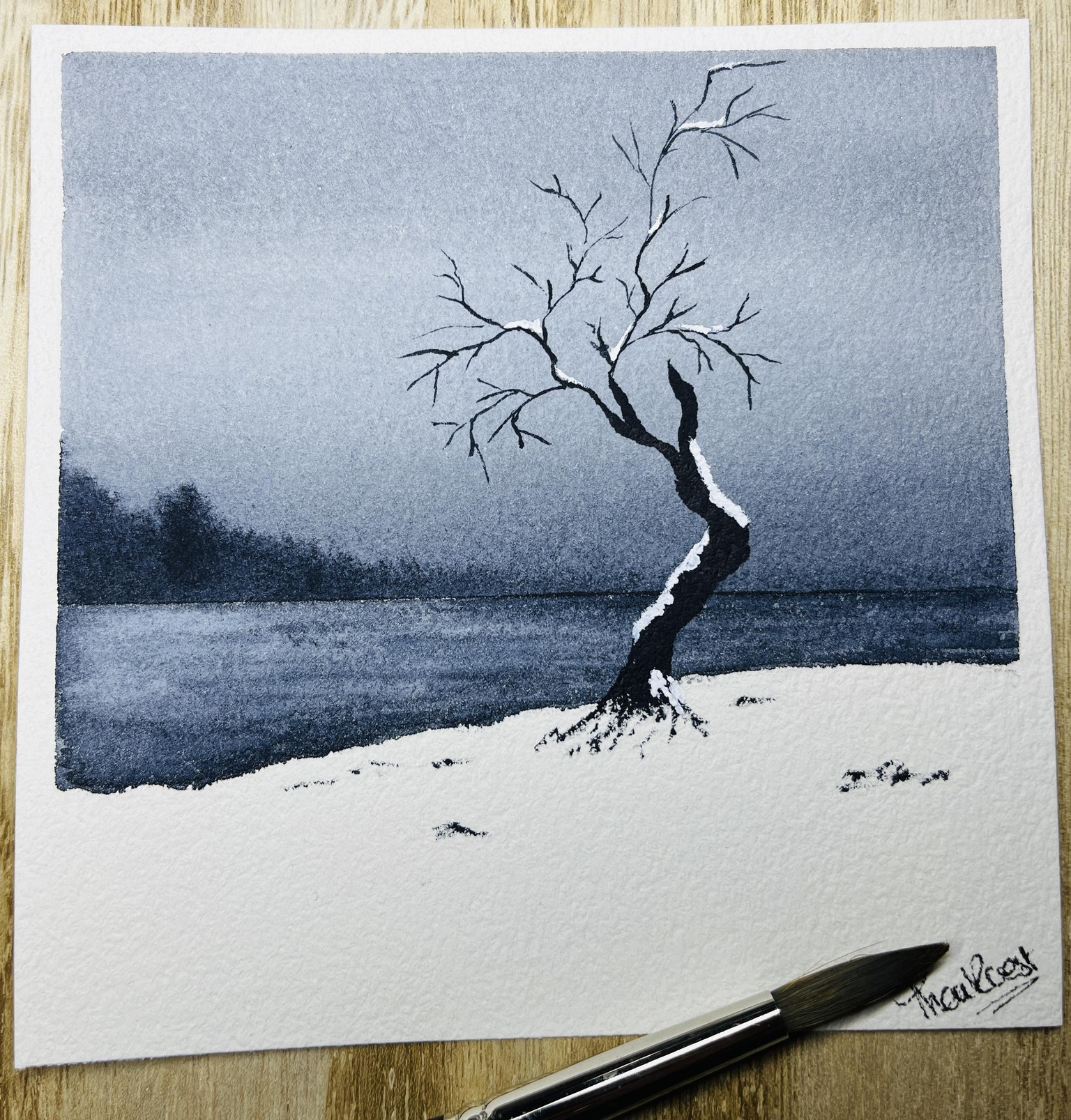 Monochrome painting - image 1 - student project