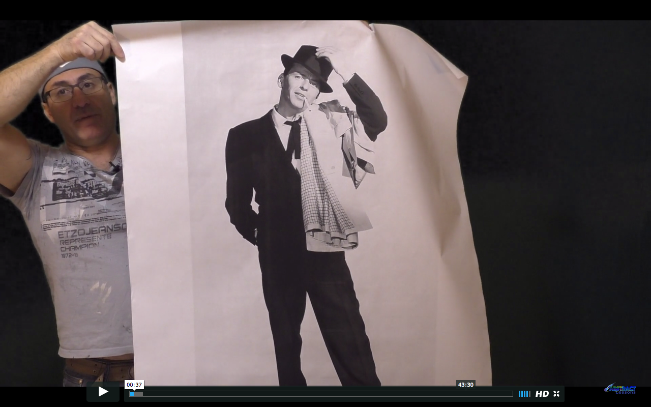Abstract with a printed image - image 1 - student project