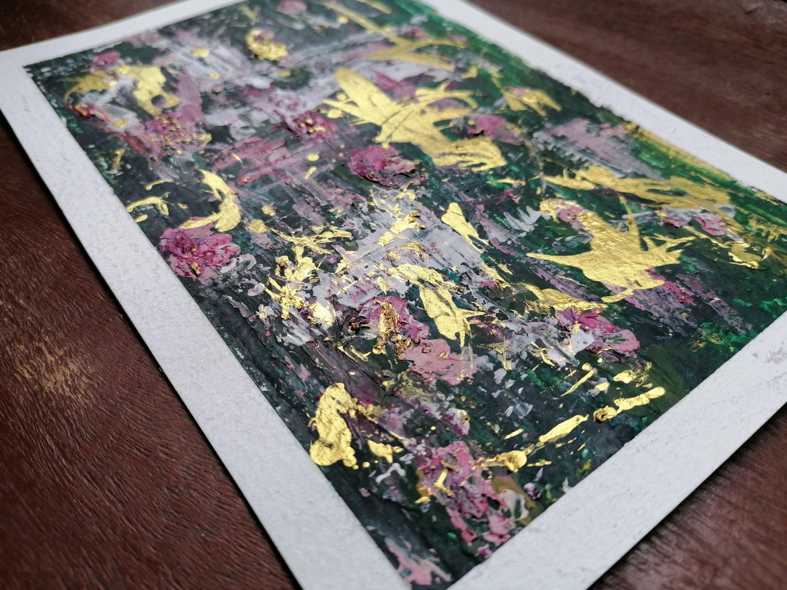 Abstract Golden Water Lilies - image 1 - student project