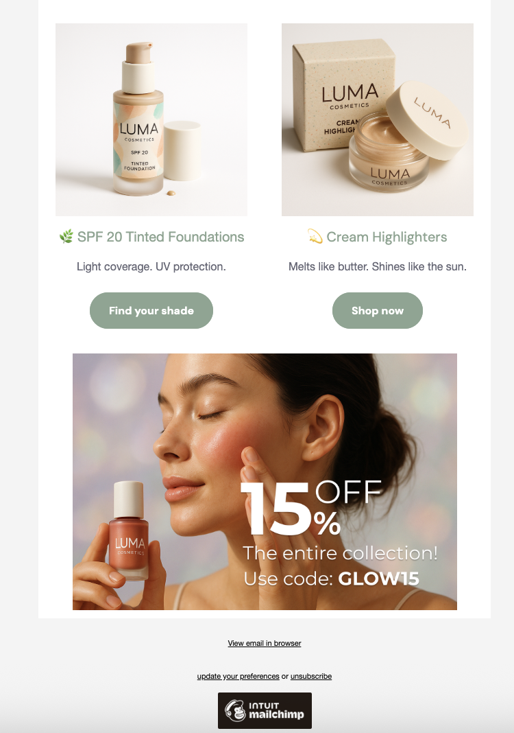 email marketing - image 2 - student project