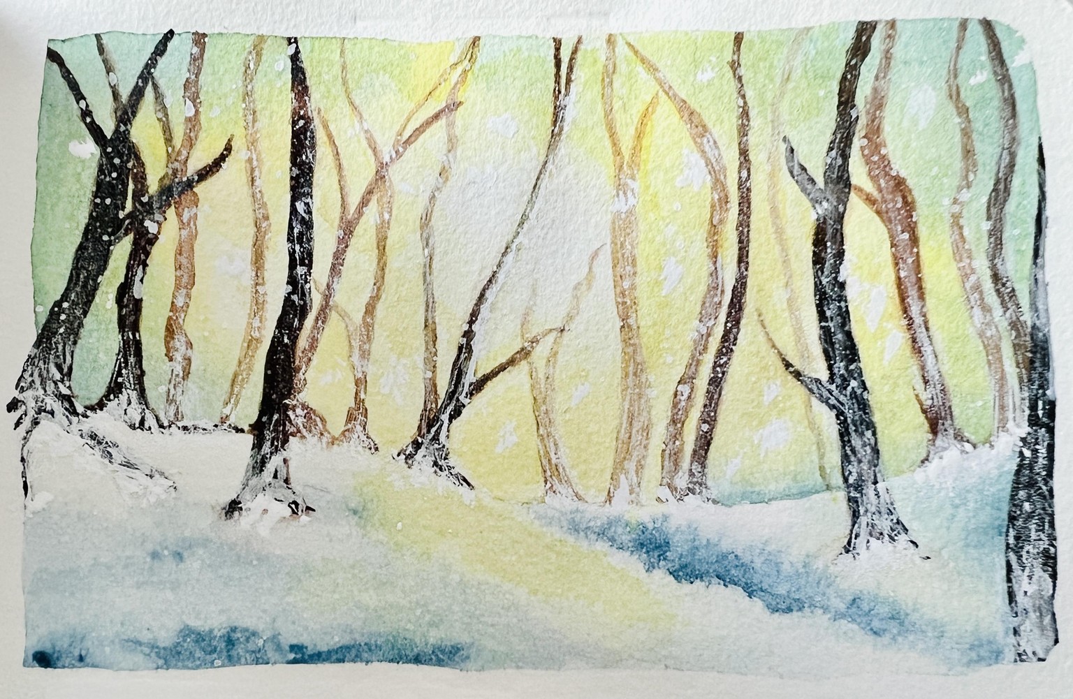 Watercolor Winter: Magical Forests Made Easy - image 1 - student project
