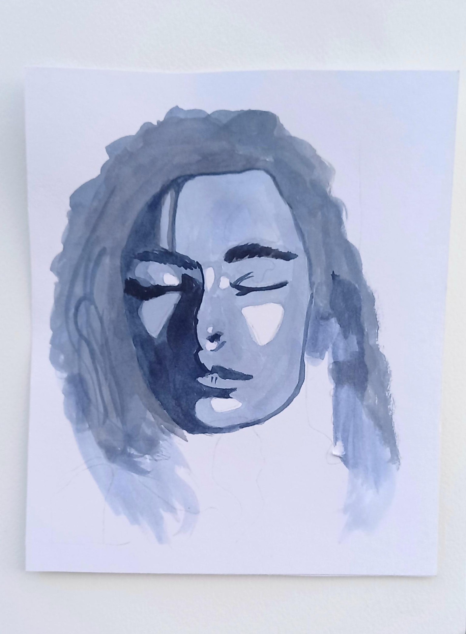 Watercolor lady - image 1 - student project