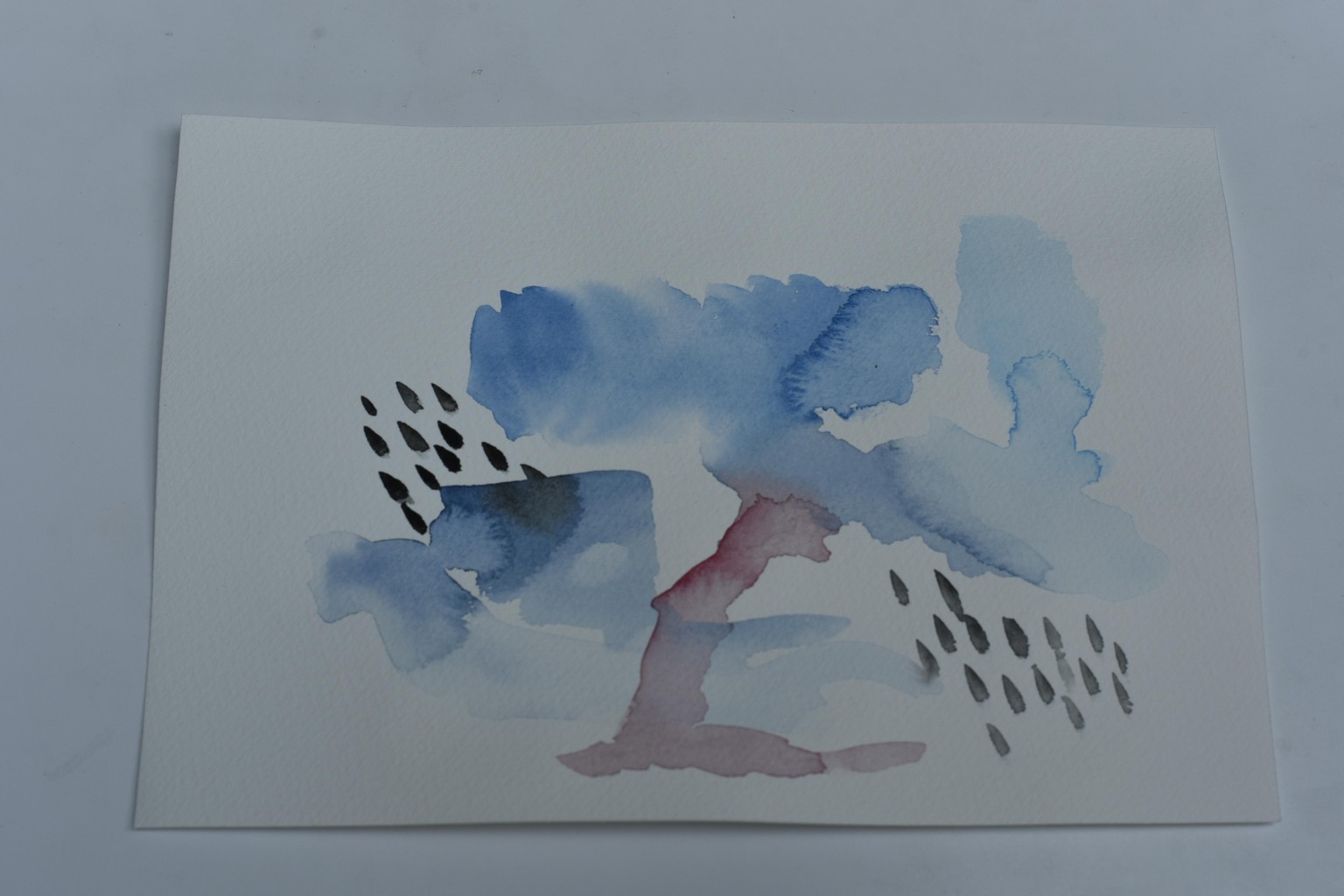 Meditating and watercoloring - image 5 - student project