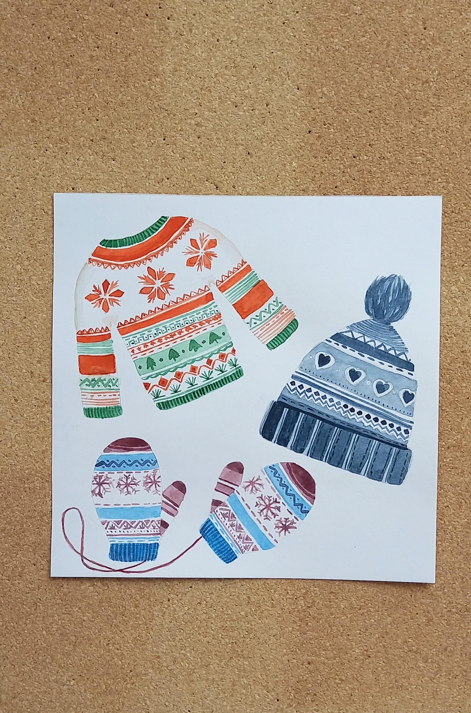 Christmas wooly patterns - image 2 - student project