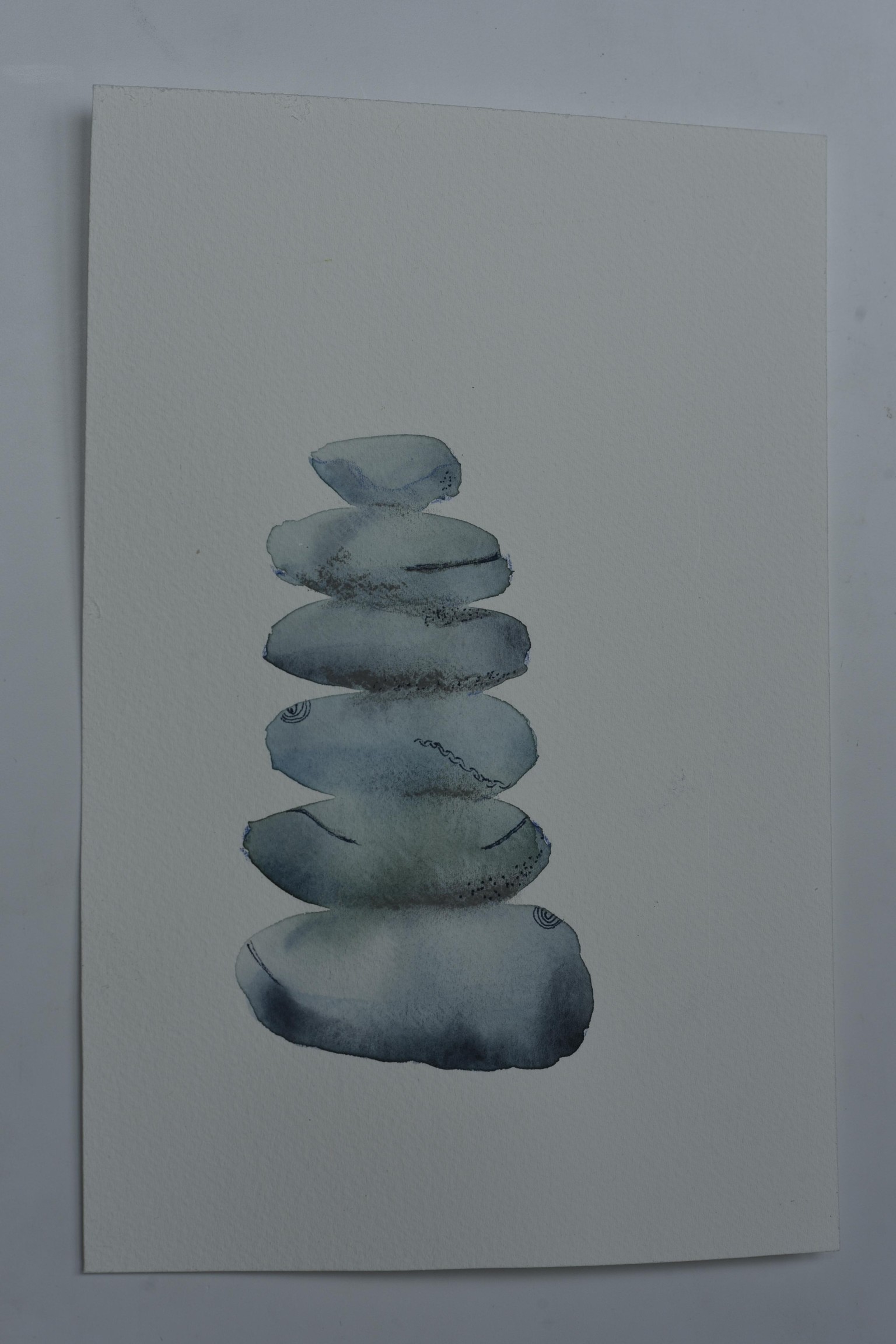 Meditating and watercoloring - image 3 - student project