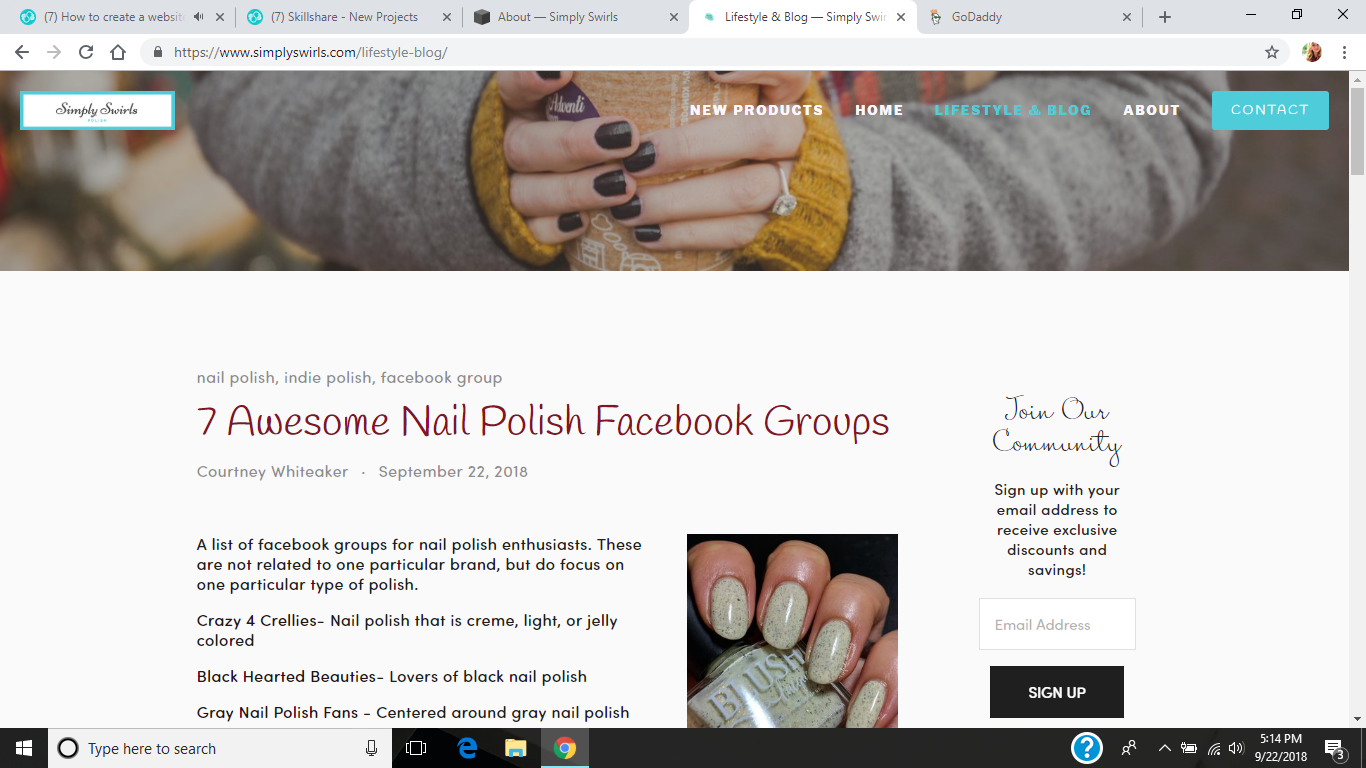 simply swirls nail polish - image 1 - student project