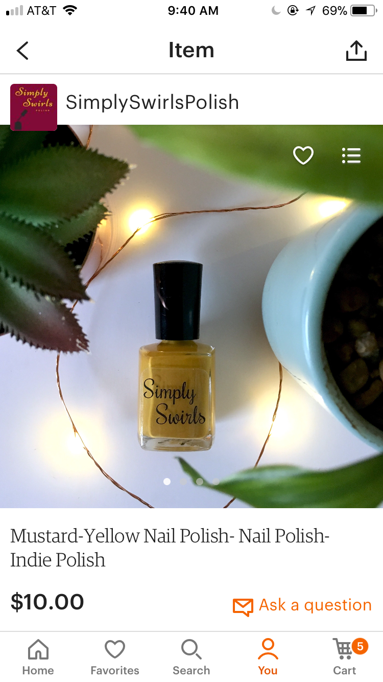 Simply Swirls Nail Polish - image 1 - student project
