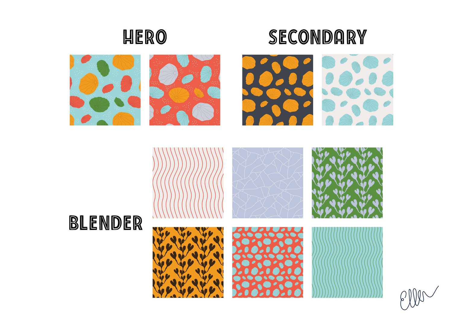 Seaside Pattern Collection - image 1 - student project