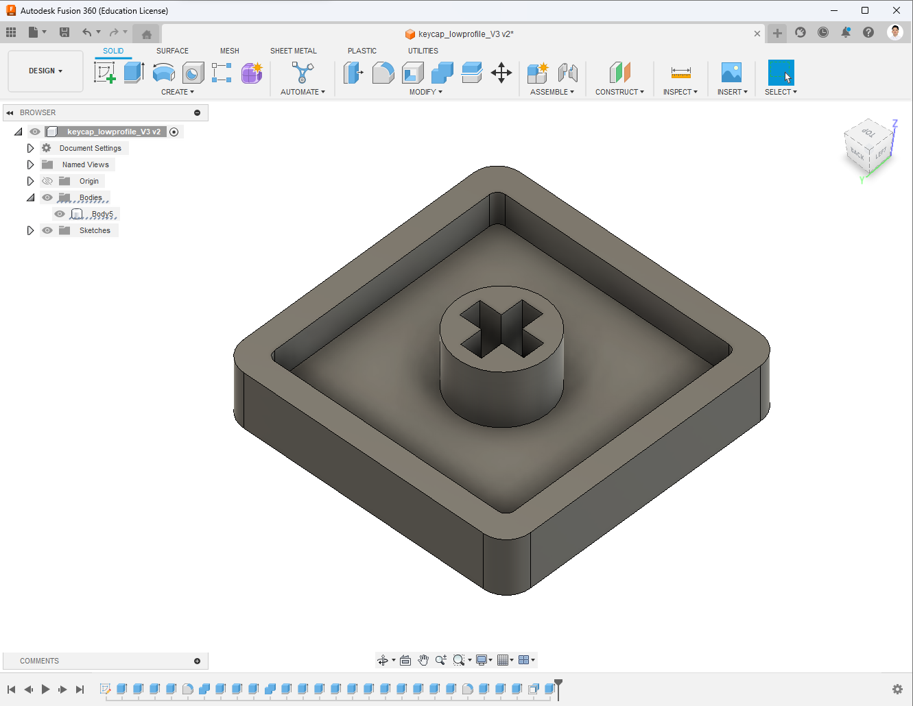 Low-profile Keycap - image 1 - student project