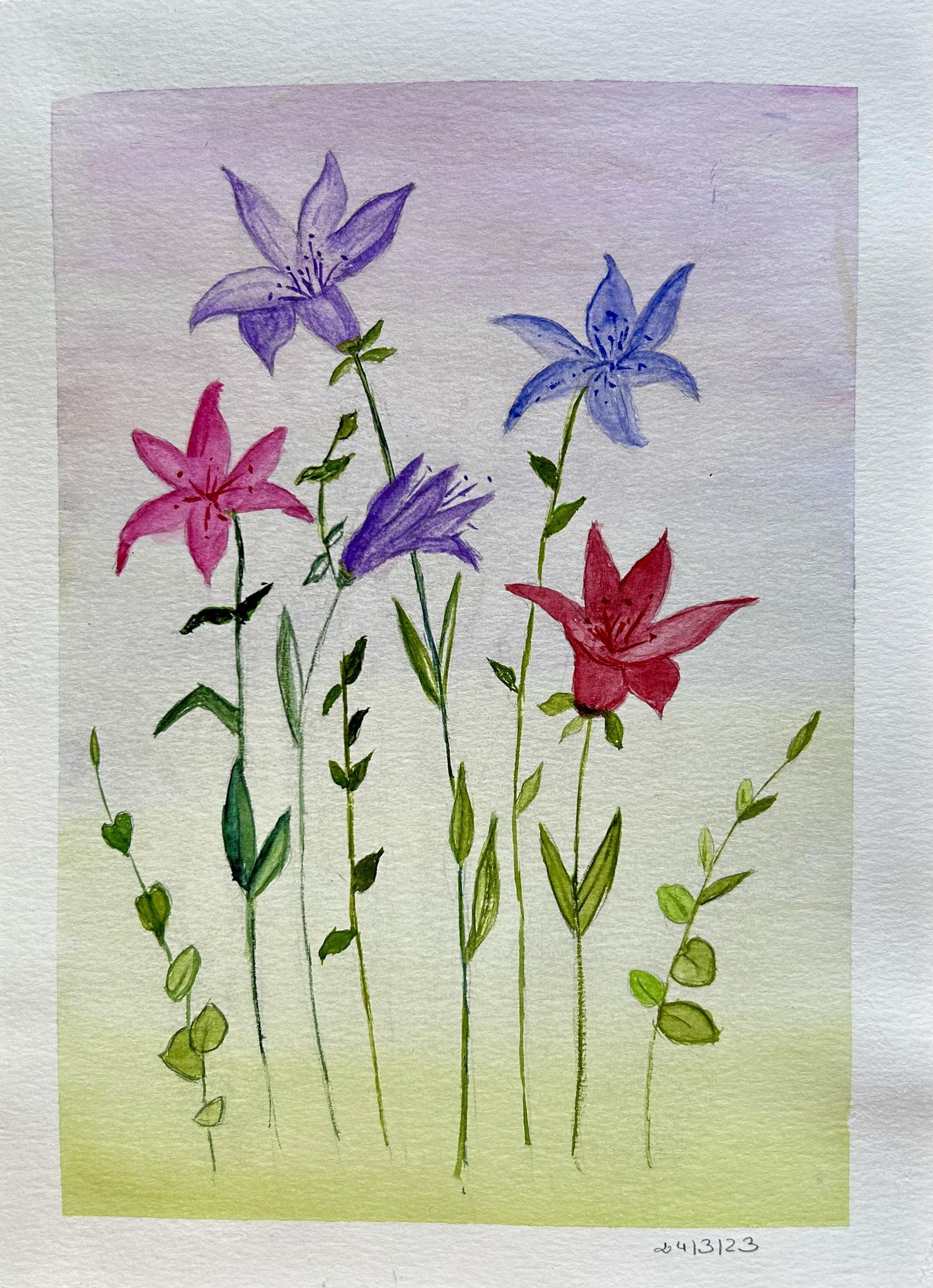 Flores enn acuarela - image 1 - student project