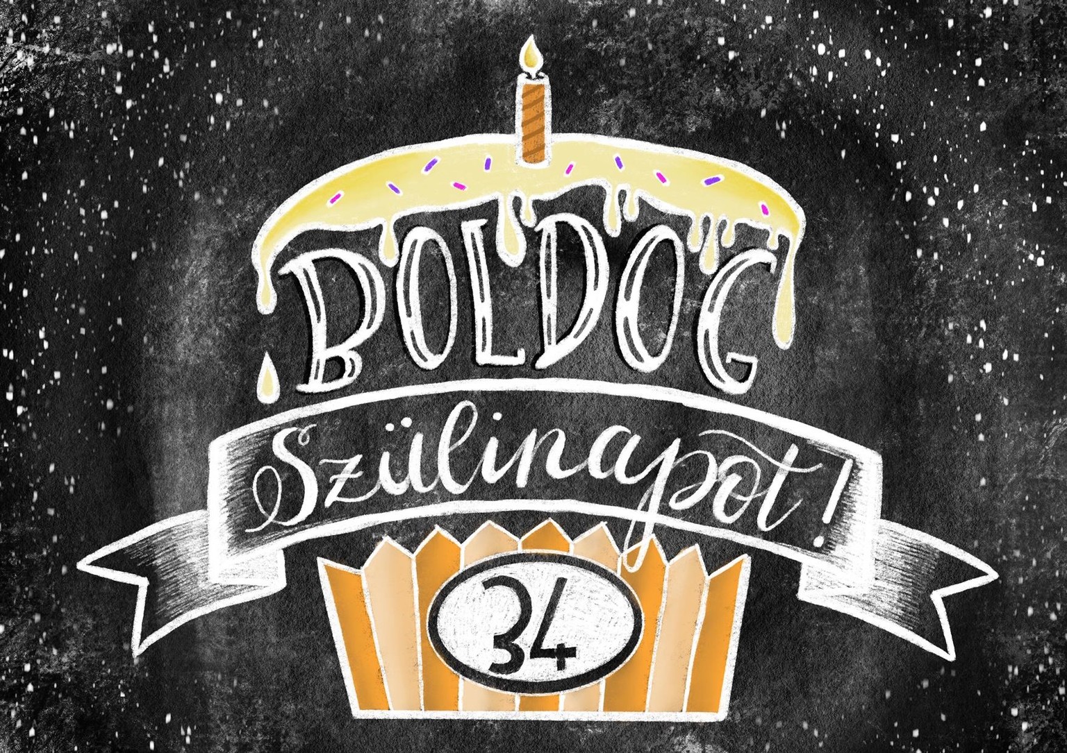 Chalk lettering - image 1 - student project
