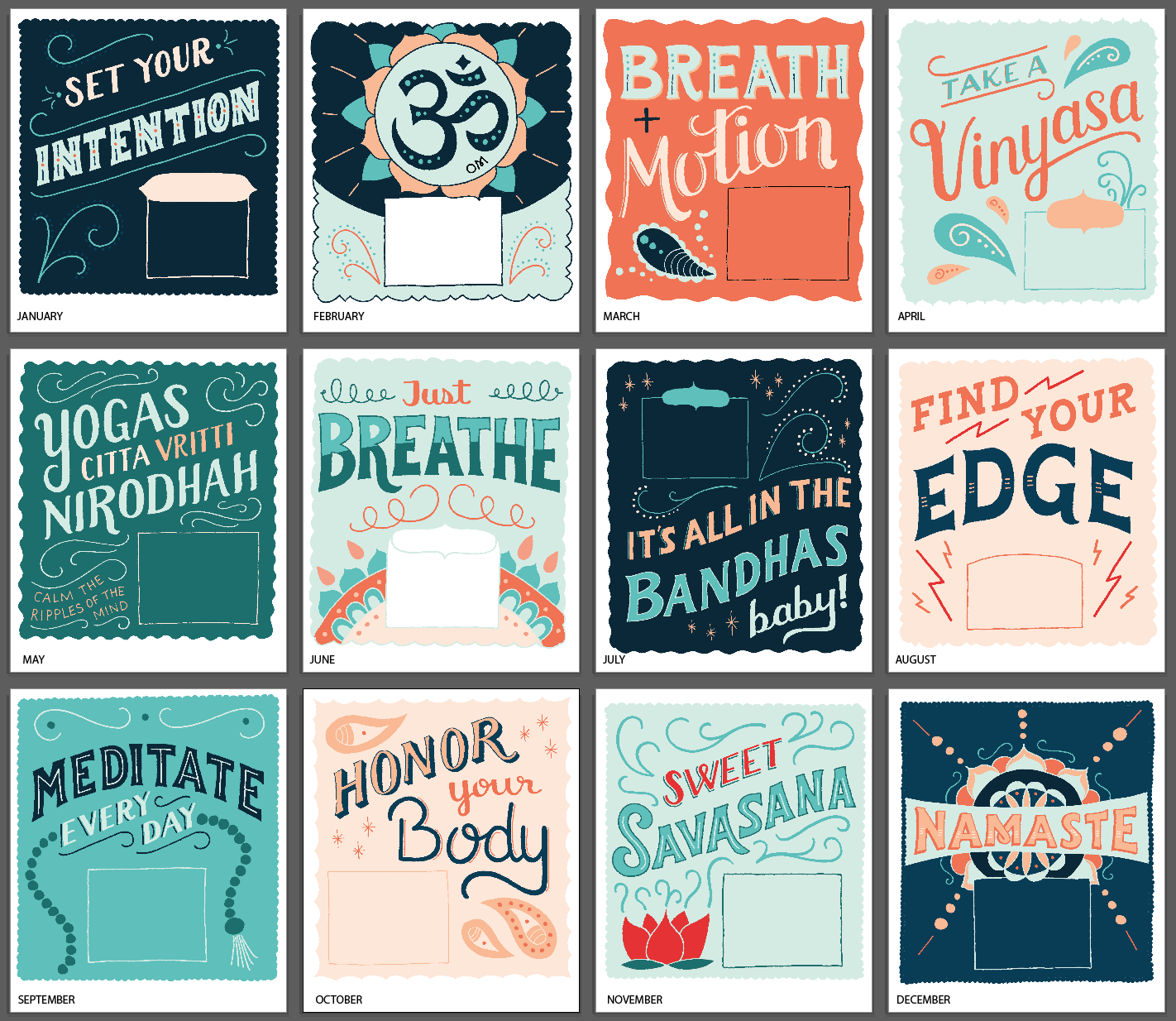 12 Months of Yoga Goodness - image 17 - student project