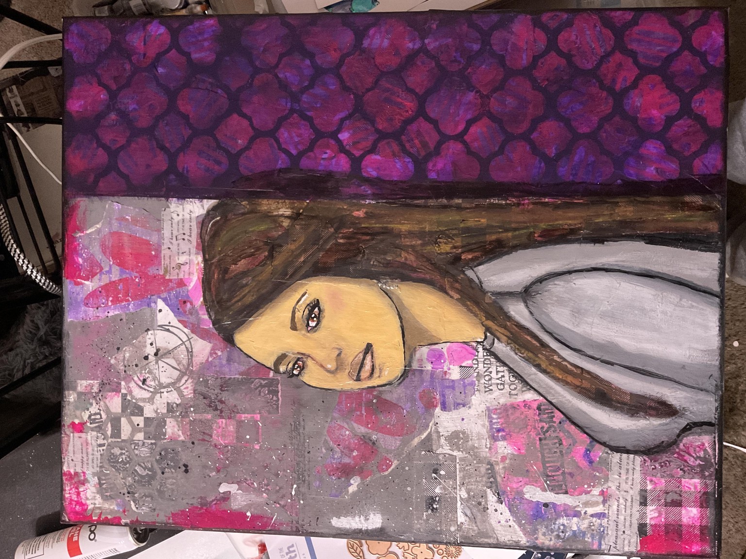 First canvas painting - image 1 - student project