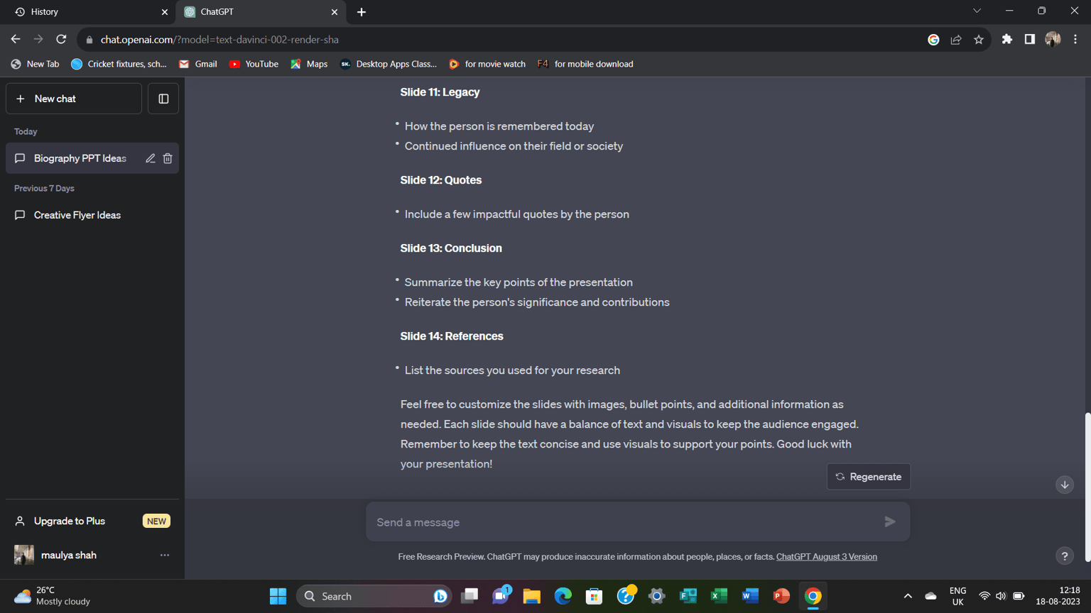 Create a Prestation with ChatGPT - image 4 - student project