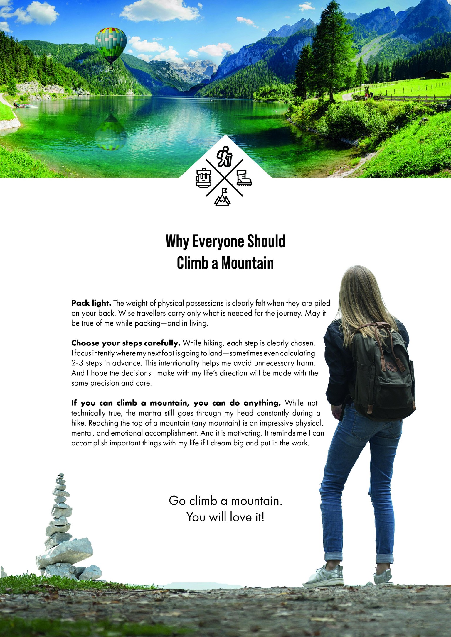 Hiking Flyer - image 1 - student project