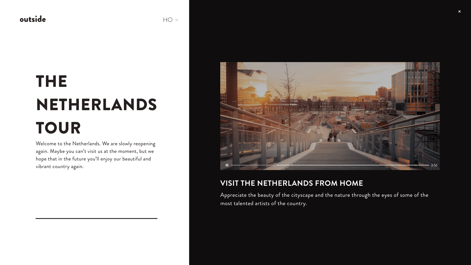 outside landing page - image 3 - student project