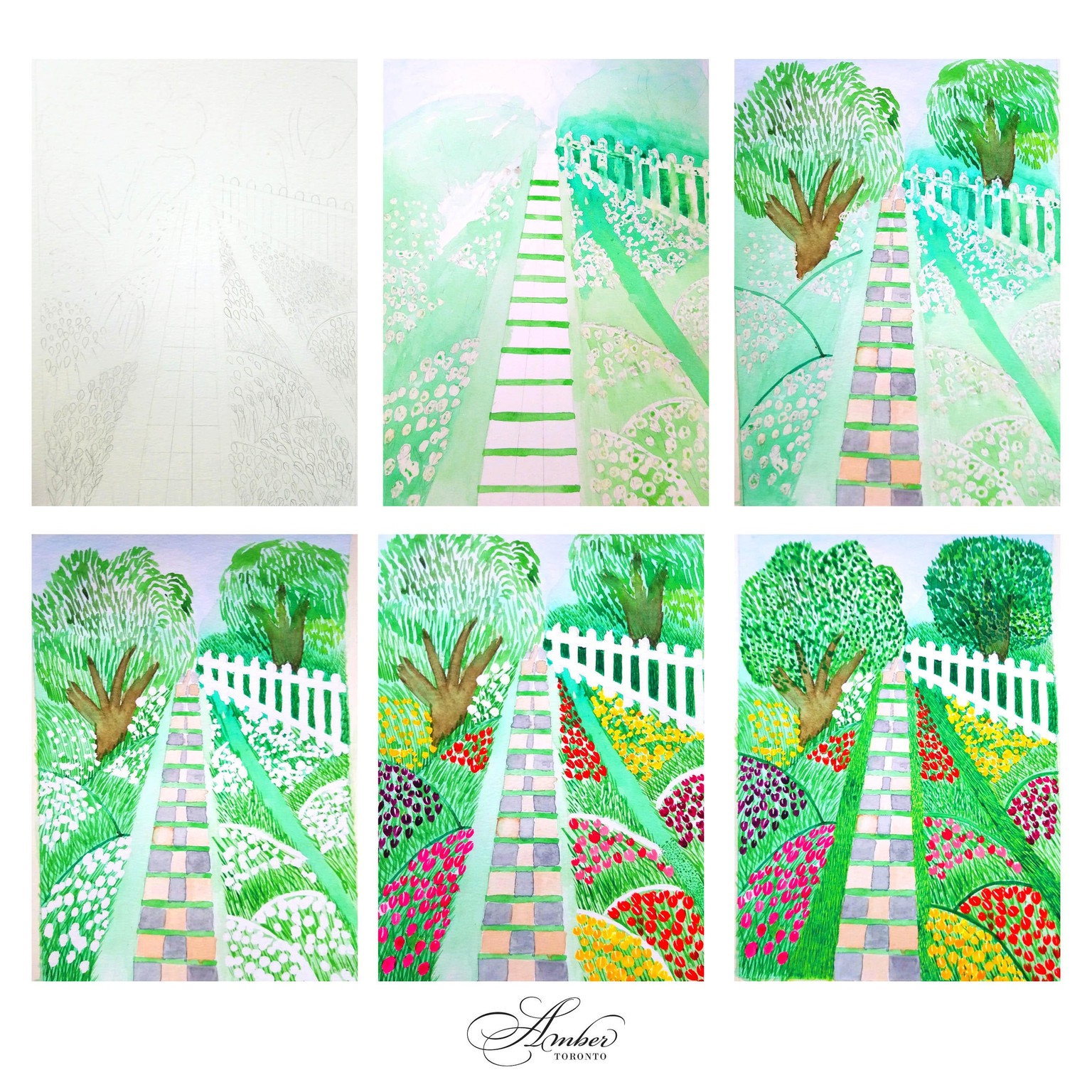Tulip Garden Landscape - image 3 - student project