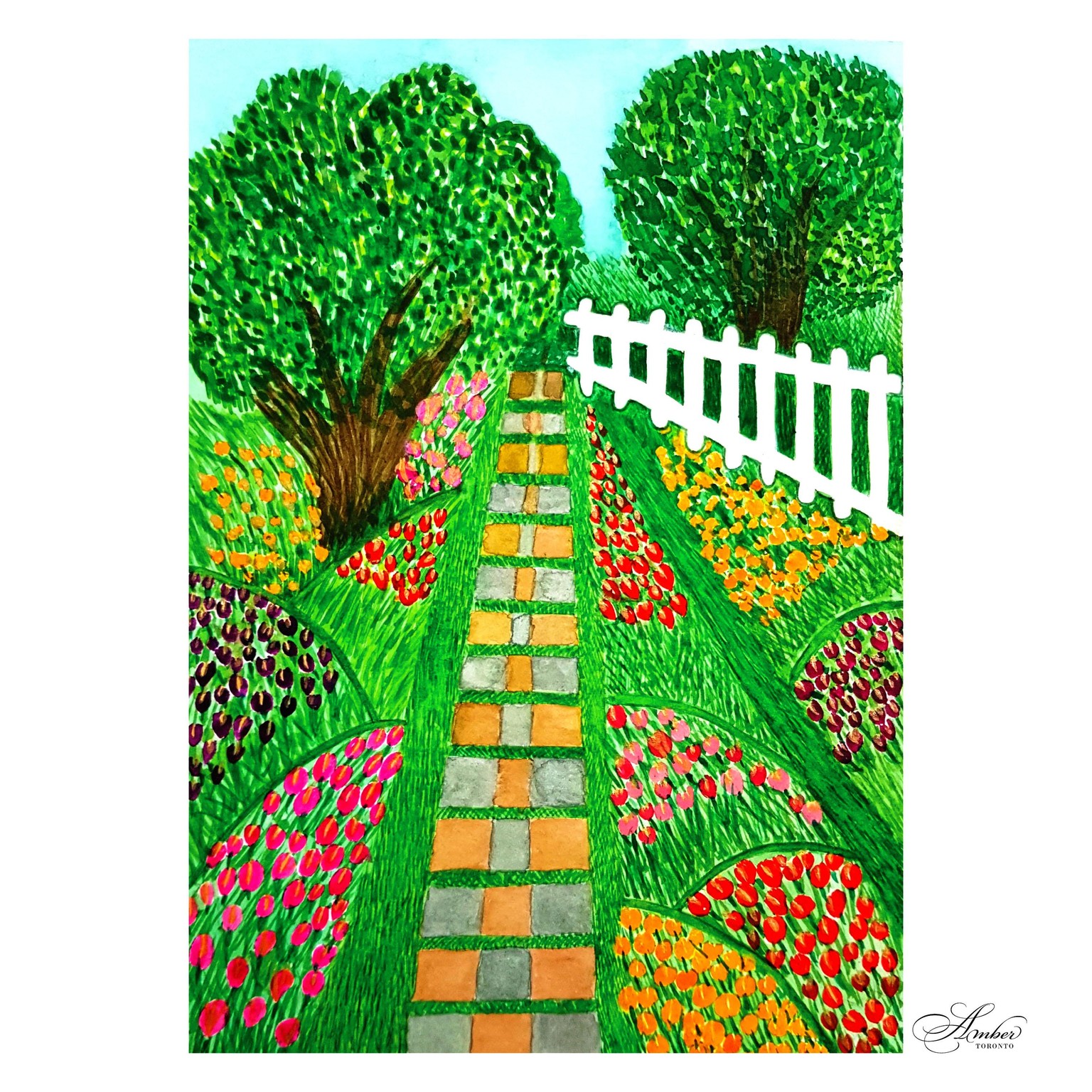 Tulip Garden Landscape - image 1 - student project